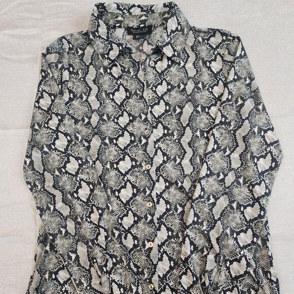 Rachel-zoe Men's Black and Grey Blouse size S - Picture 1 of 7